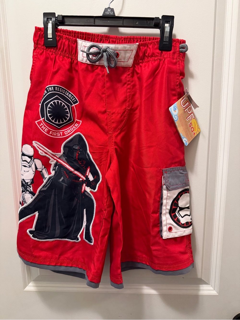 Red Star Wars First Order Kids Swim Shorts - Size 9/10